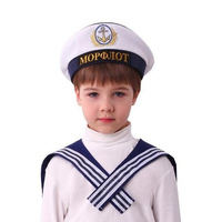 Бескозырка белая Морфлотс воротником