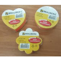 Бумага с лип. слоем 67*67мм 250л Brauberg