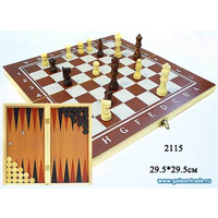Игра 3в1 (шахматы, шашки, нарды) 29,5*29,5см