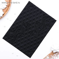 Коврик силикон. 25*18,5см текстурный