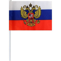 Флаг России 40см (20*28см) с гербом/без