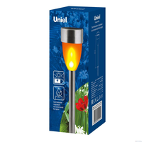 Светильник садовый на солн. батарее Uniel USL-S-187/MM360 эффект пламени