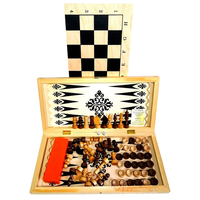 Игра 4в1 (шахматы, шашки,нарды,домино) дерево