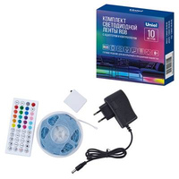 Комплект светодиодной ленты Uniel c Bluetooth, 10м, пульт, 18 LED/м, RGB, 1 Вт/м, RRP24C01