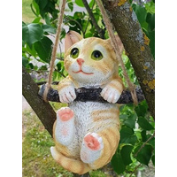 Фигурка садовая  Котенок на ветке 11*10*15,5см, полистоун