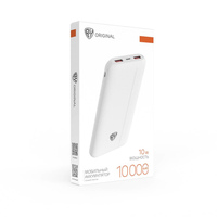 Аккумулятор мобильный BY 10000мАч, 2xUSB-A, 1xUSB-C, 1xMicro-USB, ребристый, 10W,